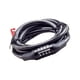 thumbnail image 5 of EeaseMX Candado de cable para bicicleta de 4 dígitos con combinación de contraseña y código duro (negro), 5 of 7