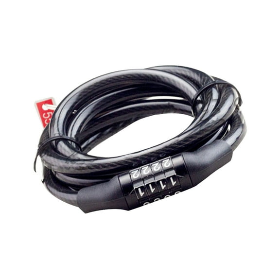 BESTYASH Heavy Duty Cable Lock for Scooter Users Steel Black 1Pcs