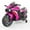 Pink, variant on HONGLONG 12V Kids Ride on Motorcycle, 2 Wheels Motorbike for Kids with Training Wheels, Lights, Music Red