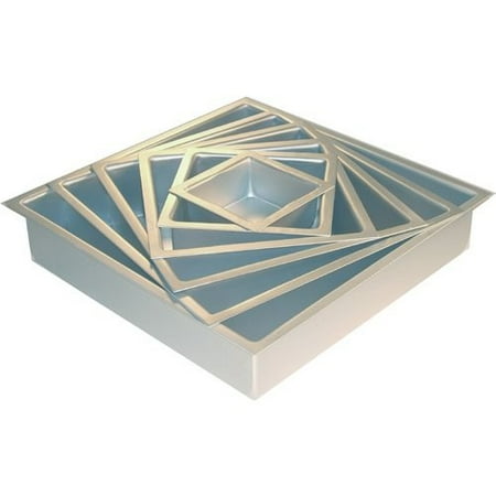 Fat Daddios Square Pan (Fat Daddio's Anodized Aluminum Square Cake Pan, 6 Inch x 6 Inch x 3 Inch [Silver, 6 Inch x 6 Inch x 3)