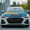 thumbnail image 2 of Yuyamidu Sea Turtle Hood Cover for Cars Sedans Blue Board Auto Side View Mirror Covers Elastic Car Front Hood Cover Protector with Side Mirror Covers Set of 3 Automobile Decor, 2 of 7