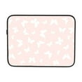 thumbnail image 7 of White Butterfly Pink 17 inch Portable Laptop Sleeve Compatible with MacBook Air Notebook Computer Case for Men Women College School Students, 7 of 7