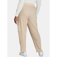 thumbnail image 3 of Terra & Sky Women's Plus Size Pull On Waffle Knit Cargo Pants, 27” Inseam, 0X-4X, 3 of 5