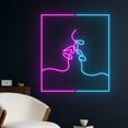 thumbnail image 2 of Handmadetneonsign Couple Kissing Neon Sign, Lovers Kissing Neon Light, Lovers Led Lights, 2 of 5