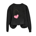 thumbnail image 4 of Juebong Women's Fashion Heart Sweater Valentines Sweatshirts Funny Love Graphic Printed Long Sleeve Crewneck Pullover Tops, 4 of 4