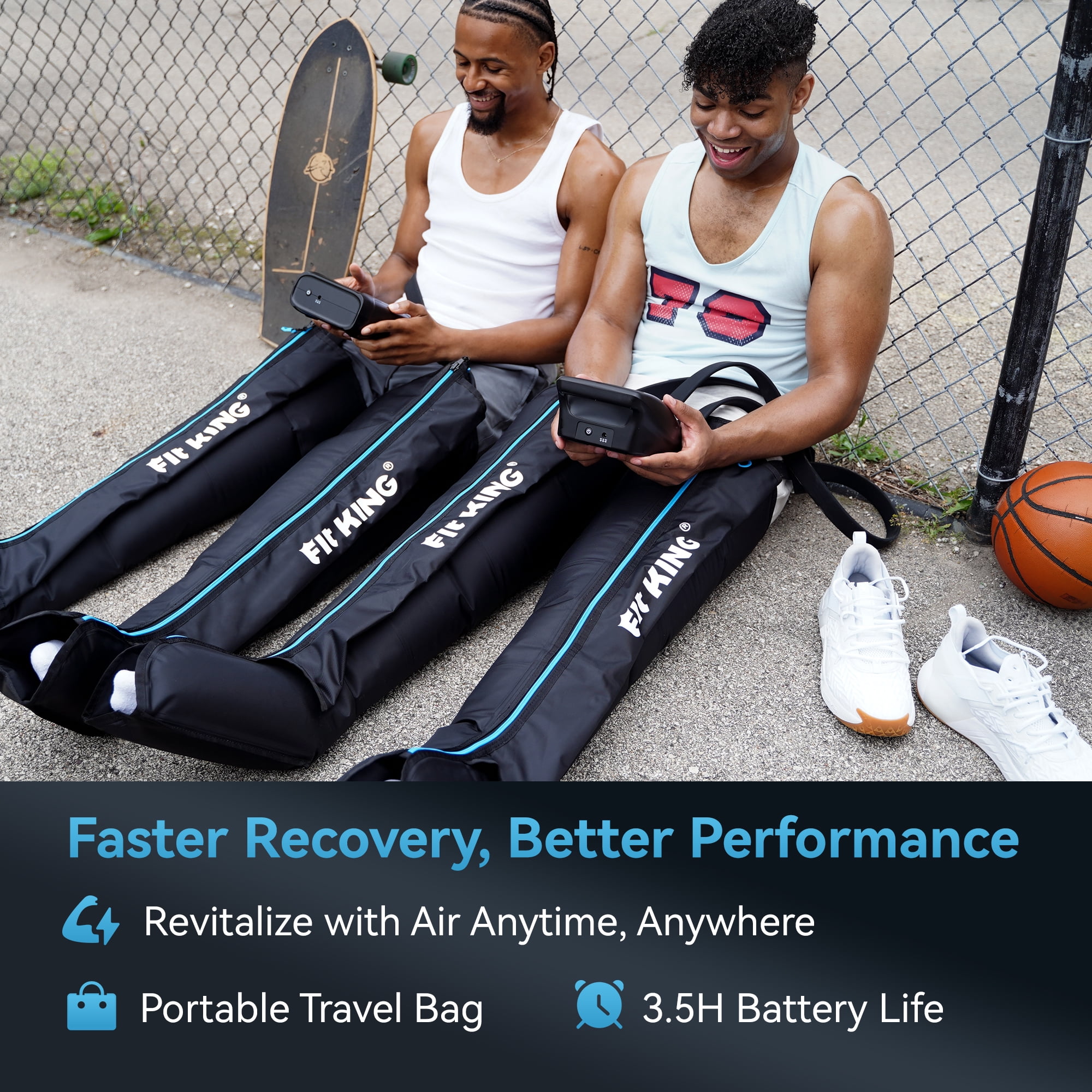 FIT KING Professional Air Compression Leg Recovery System