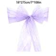thumbnail image 3 of AUNVITO Chair Back Gauze Chair Back Decoration Lace Jacquard 7 x 108 Inch Chair Sash Bow Tie for Wedding Party Home Decoration Item, 3 of 6