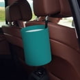 thumbnail image 5 of Fuzoiu Teal Print Car Trash Can,Leakproof Car Trash Can,Hanging Garbage Bin,Vehicle Trash Can, Suitable for Sedans, SUVs, MPVs & Trucks, 5 of 7