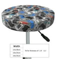 thumbnail image 4 of KLL Video Game Round Bar Chair Cushion Cover 14 inch ,Bar Stool Protector with Elastic, Soft Washable, 4 of 6