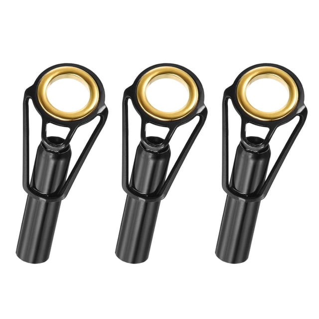 Unique Bargains 6.2mm Tube Dia Canne à Pêche Conseils Kit de Réparation Anneau en Acier Inoxydable Guide 3 Pack