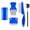 Blue, variant on 5 Pack Flea Lice Comb,Stainless Steel Dog Cat Grooming Combs With Rounded Teeth,Double-Sided Tear Stain Remover,Dematting Comb For Dogs Cats Ideal For All Types Of Small, Medium, Large Pets