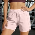 thumbnail image 2 of vigerkar Women's Athletic Running Shorts 5" Quick Dry Workout Hiking High Waisted Active Exercise Zipper Pocket (Light Pink, XXL), 2 of 4