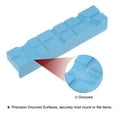 thumbnail image 4 of Uxcell Magnetic Vise Jaws 6 Inch Magnet U-Grooves Soft Bench Jaw Pads Covers, Blue, 4 of 6
