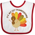 thumbnail image 3 of Inktastic It's My 1st Thanksgiving Boys or Girls Baby Bib, 3 of 4