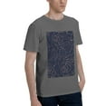 thumbnail image 2 of Bingfone Navy Dark Blue Men'S Loose Fit Short-Sleeve Pocket T-Shirt, 2 of 7