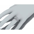 thumbnail image 5 of HeartsAndYou 4ct Princess Moissanite Dual Row Accent Solitaire Vintage Inspired Ring 18k White Gold over Silver, 5 of 7