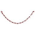 thumbnail image 2 of Red and White Felt Ball Garland, DIY Christmas Tree Decorations, Holiday Window Hanging Décor, Handmade Felt Pom Pom String for Christmas, 2 of 7