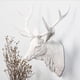 thumbnail image 3 of Elegante estatua de ciervo con tres astas, escultura decorativa para pared, ideal para la sala de estar. blanco, 3 of 8