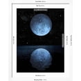 thumbnail image 5 of Art.com A Blue Moon Rising over a Calm Alien Ocean with a Starry Sky as a Backdrop Art Print, White Frame Wall Art, 32" x 40", 5 of 5