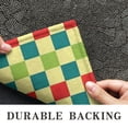 thumbnail image 6 of Multi Color Checkerboard Checkered Pattern Door Rugs,Washable Non Slip Door Mats Indoor,Decorative Door Mats,Entry Mat Indoor for Entrance,Bedroom,Kitchen,Bathroom,20"x32", 6 of 6