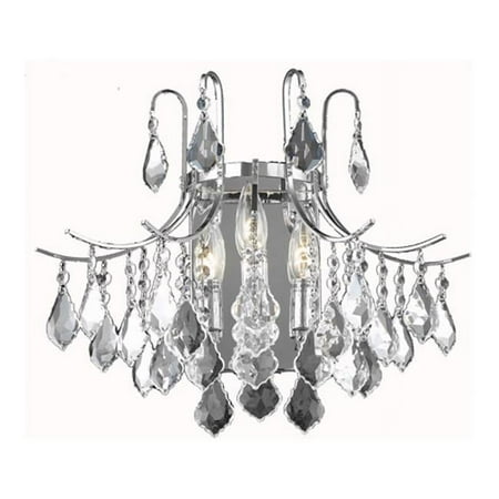 

14 in. Amelia 3 Lights Wall Sconce Light Chrome