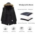 thumbnail image 6 of ZSHOW Boy's Puffer Jacket Warm Winter Jacket Quilted Outerwear Coat Black 10/12, 6 of 6