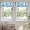 thumbnail image 2 of LALILO Kitchen Curtain Valance Beautiful Christmas Winter Rod Pocket Window Curtain 52"x 18" Set of 2, 2 of 5
