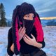 thumbnail image 3 of Women Girls 1-Hole Knit Hat Face Mask 3D Funny Bunny Ears Sweater Hat with Scarf Headwear-Winter Warm Hat Knit Skull, 3 of 5