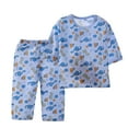 thumbnail image 1 of Odeerbi 1-14 Años Niños Pijamas de Algodón de Verano de Manga Corta Pants Set Soft Dinosaur Print Sleepwear Pijamas de Dos Piezas, 1 of 9
