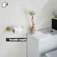 thumbnail image 3 of Double Towel Bar Matte Stainless Steel Bath Towel Rack for Bathroom Towel Holder Wall Mount Total Length TBLPB, 3 of 8