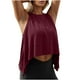 thumbnail image 3 of Camisas para adolescentes,Top corto sin mangas liso para mujer, camiseta deportiva para gimnasio, tejido suave y ligero, cuello redondo, ropa informal, sopatenor, 3 of 9