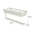 thumbnail image 4 of iDesign Classico Steel Wall Mount Paper Towel Holder with Shelf, Satin, 4 of 5