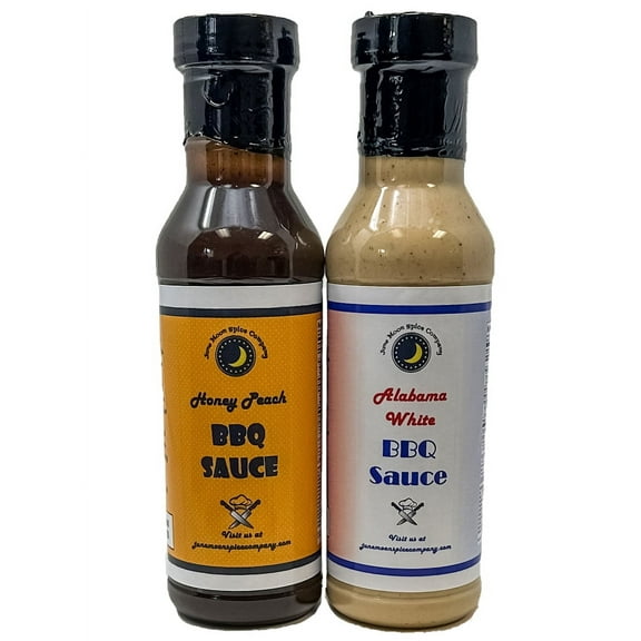 BBQ Sauce Variety 2 Pack | Alabama White BBQ Sauce | Honey Peach BBQ Sauce