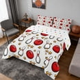 thumbnail image 2 of Erosebridal Bowling Pattern Queen Comforter Set, Sport Bedding Comforter Set for Boys and Girls, Polka Dots Reversible 3-Piece, 1 Comforter and 2 Pillowcases, 2 of 6