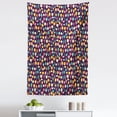 thumbnail image 1 of Winter Tapestry, Continuous Pattern Colorful Happy Forest Cold Season Frost Weather, Fabric Wall Hanging Decor for Bedroom Living Room Dorm, 5 Sizes, Dark Purple and Multicolor, by Ambesonne, 1 of 1
