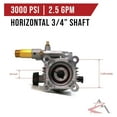 thumbnail image 2 of Pressure Washer Pump Replacement 3000 PSI 2.5 GPM - 198347GS, 193486 Compatible - Horizontal with Injector & Thermal Release, 2 of 9
