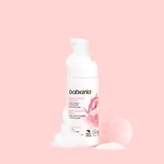 موس تنظيف وترطيب باباريا مع ثمر الورد والطحالب الحمراء 5.1 fl oz – غسل الوجه اللطيف، منظف الوجه الرغوي المرطب للاستخدام اليومي