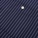 thumbnail image 5 of Mens Manga Corta Botón Abajo Camisas Negocios Turndown Cuello Raya Camisa de Bolsillo, Blusa de Manga Corta, 5 of 9