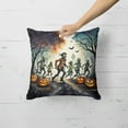 thumbnail image 2 of Zombies Spooky Halloween Fabric Decorative Pillow 18 in x 18 in, 2 of 5