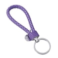 thumbnail image 2 of Llavero de cuero PU, regalo del Día del Padre, regalos para papá de hijo, hija, Soporte para Llaveros, llavero colgante para papá, Día de Valentín Violeta, 2 of 9