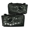 thumbnail image 1 of Spec-D Tuning Smoke Lens Projector Headlights w/LED for 1999-2004 Ford F250 F350 Head Light Assembly Left + Right Pair, 1 of 7