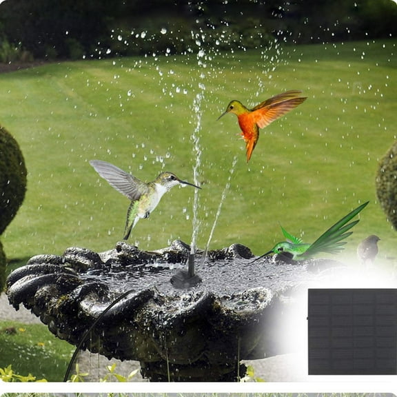 Solar Water Fountain Pump Outdoor,Solar Bird Bath Fountain Pump, 3W Solar Fountain with 4 Nozzle, Free Standing Floating Solar Powered Water Fountain Pump for Bird Bath, Garden Clearance
