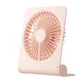 thumbnail image 1 of Ventilador de escritorio JISULIFE, pequeño, portátil, recargable por USB, 4500 mAh, rosa, 1 of 7