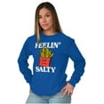thumbnail image 3 of Funny Feelin Salty Fries Food Pun Long Sleeve TShirt Men Women Brisco Brands M, 3 of 6