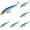 B, variant on 6 Pcs Minnow Lures Kit Topwater Crankbait and Jerkbait, Fishing Plugs Baits Pack for Freshwater Saltwater Trout Bass Walleye Salmon Redfish Musky Pike, Fishing