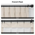 thumbnail image 5 of Half Price Drapes Alabaster Beige French Pleat Signature Velvet Blackout Curtains(1 Panel),50WX 120L, 5 of 8