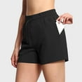 thumbnail image 4 of Running Shorts for Women Loose High Waist Lace Up Pockets Breathable Yoga Gym Active Sports Workout Athletic Shorts, 4 of 5