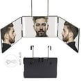 thumbnail image 2 of JFBUJC 3 Way Mirror For Self Hair Cutting 360 Mirror With Led Lights, Trifold Self Haircut Mirror Rechargeable With Height Adjustable, 2 of 4