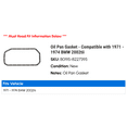thumbnail image 2 of Oil Pan Gasket - Compatible with 1971 - 1974 BMW 2002tii 1972 1973, 2 of 2