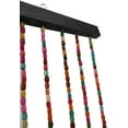 thumbnail image 3 of Wood Beaded Curtain for Doorway Room Divider 27 Lines Blinds Door Curtain Window Decor Wall Hanging Curtains Colorful Door Decor Curtains 35.43 * 68.9in, 3 of 15